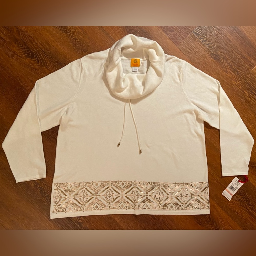 Ruby Rd. Cowl Neck Sweater